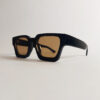gafas faux marrón gafas faux marrón