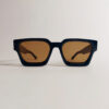 gafas faux marrón gafas faux marrón